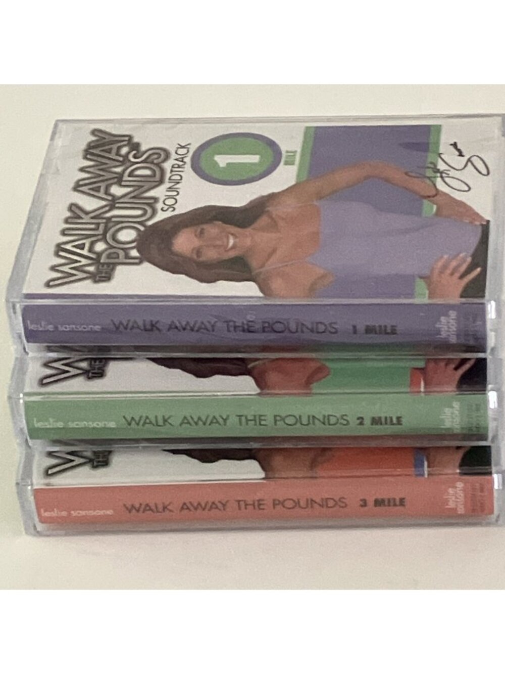 Leslie Sansone Walk Away the Pounds Soundtrack Set Of 3 Audio Cassettes NOS